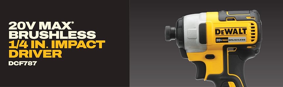 20V Max Brushless 1/4 inch impact driver