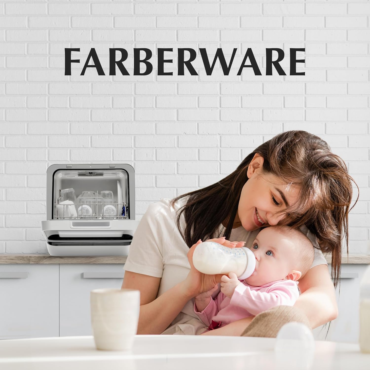 [Historic Low Price — 1 Day Post-Repair] Farberware Portable Countertop Dishwasher