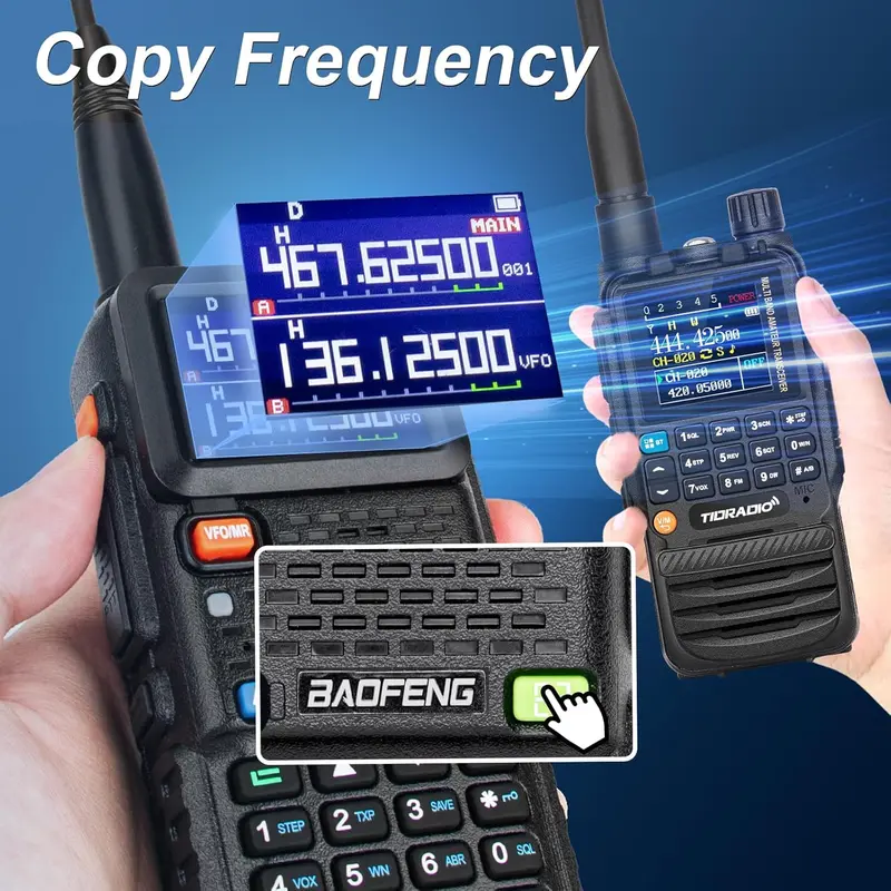 【New Release】BAOFENG 5RH 10W Walkie Talkie – Long Range Ham Radio (Upgraded UV-5R), NOAA Weather Alert, 999 Channels, Rechargeable Two-Way Radio for Emergency, Camping, Off-Road & Survival (FRS/GMRS Compatible) Audio