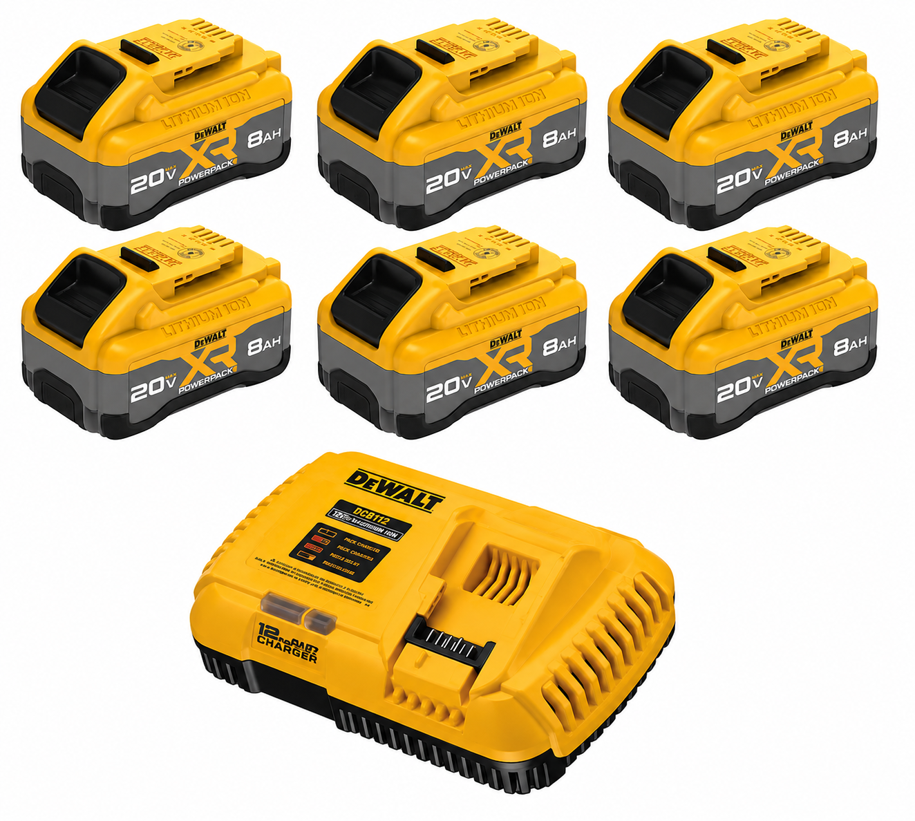 20-Volt 2-Pack Lithium-ion (8 Ah Battery and Charger)