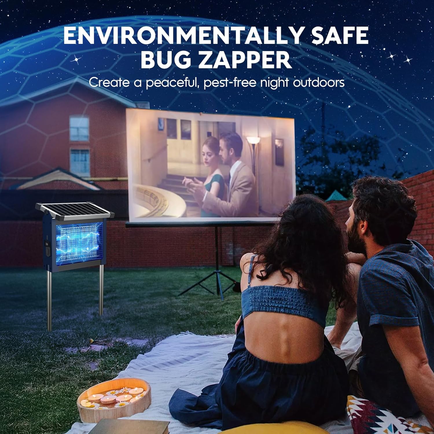 Spring Mega Sale - Waterproof Outdoor Solar Mosquito Killer Lamp (Buy One Get One Free)