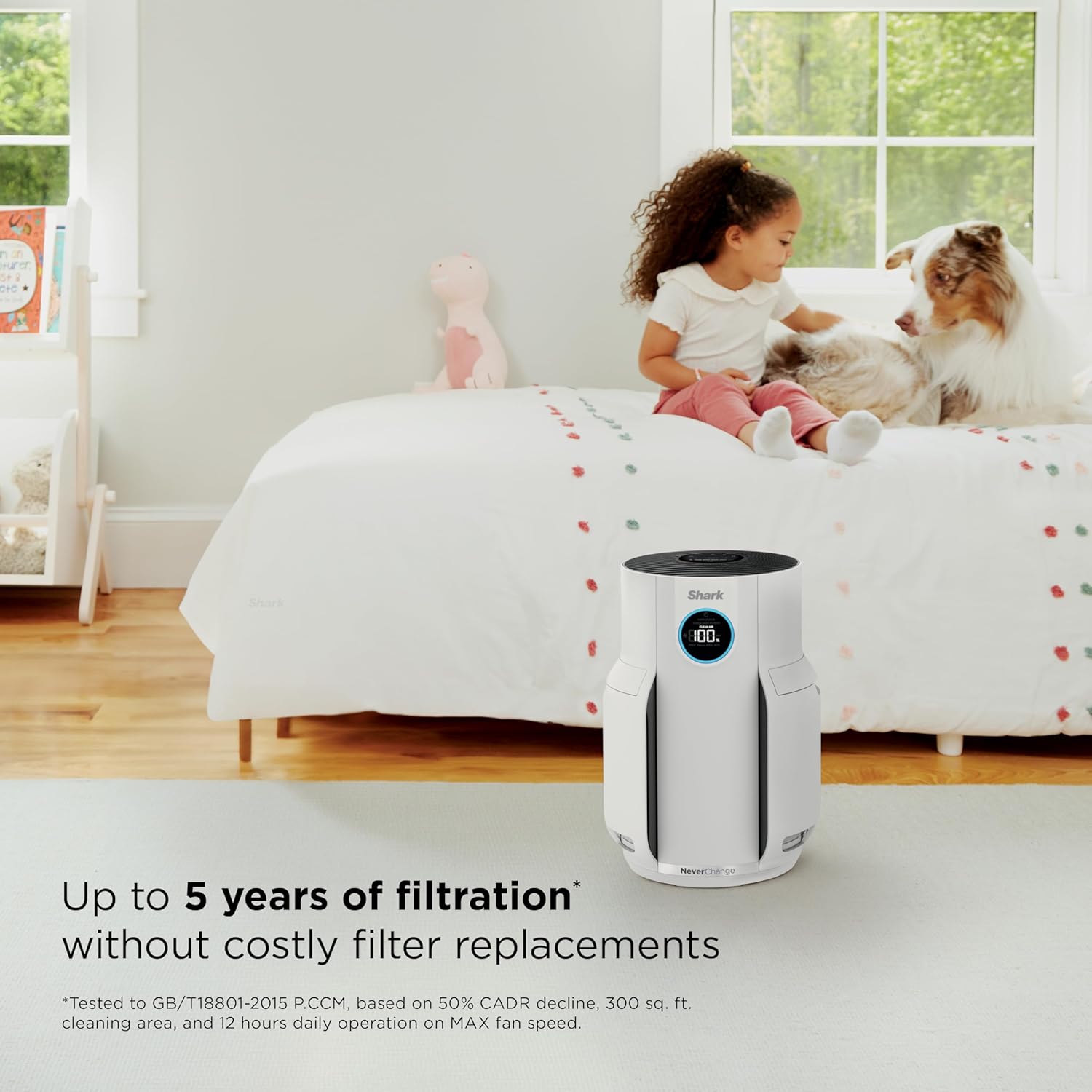 Spring sale Air Purifier for Home with NeverChange(5-Year) HEPA Air Filter