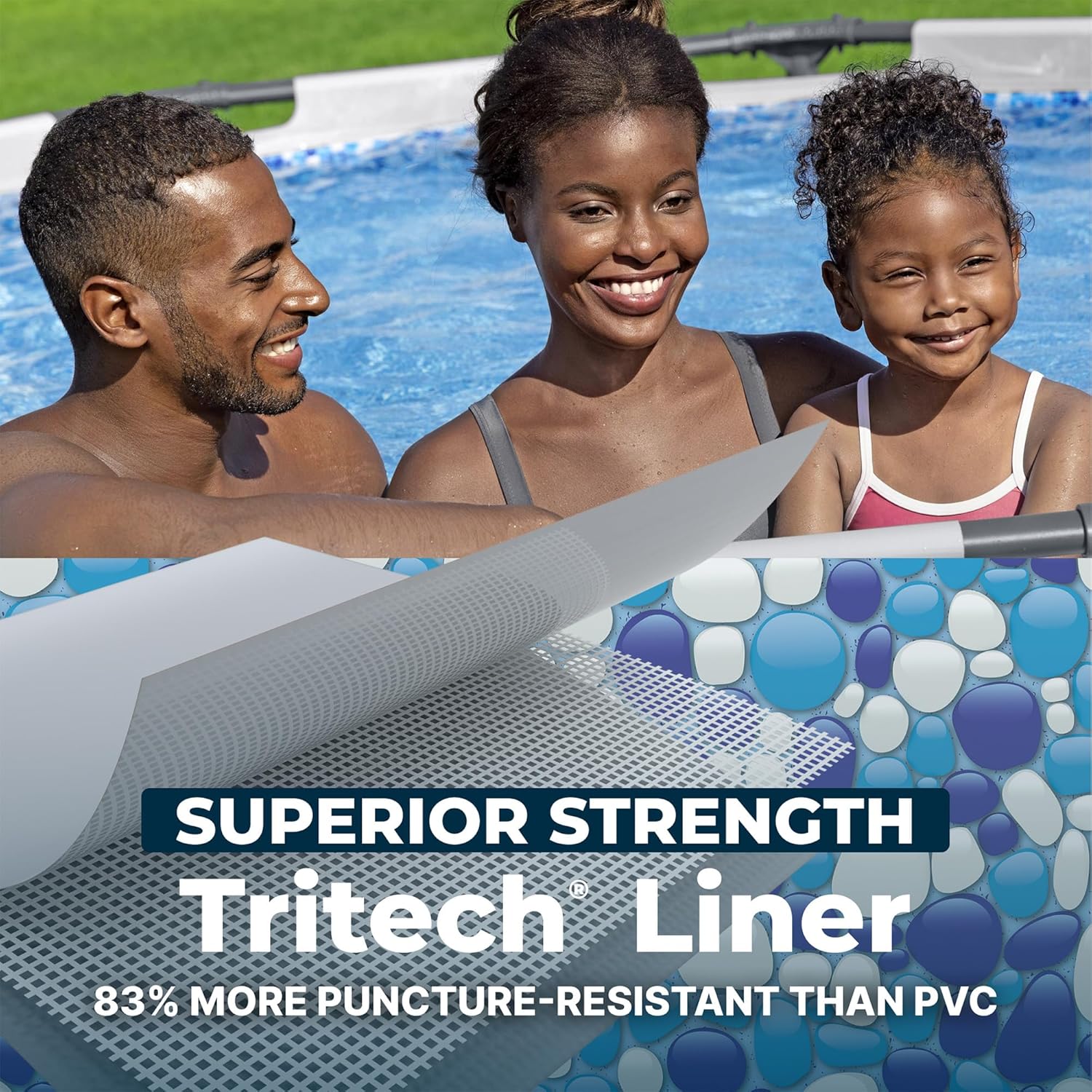 Father's Day Gift – Round Metal Frame Outdoor Pool Set (Includes Filter Pump and Type I Filter Cartridge)