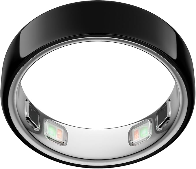💥Special Offers Oura Ring 5 - Black - Size 6 - World’s Smallest Smart Ring - Sleep, Activity, Women’s Health, AI Advisor, 1 Week of Battery Life, Size Before You Buy, Android & iOS Compatible