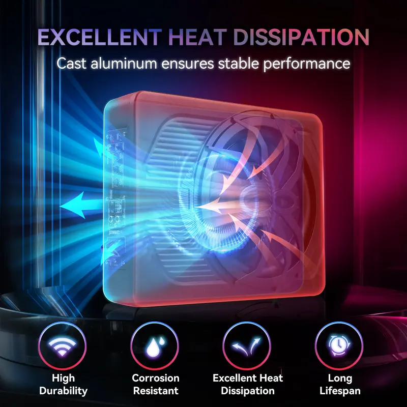 ANDEMAN Car Subwoofer (supports app control and colorful ambient lighting), suitable for all vehicle models.