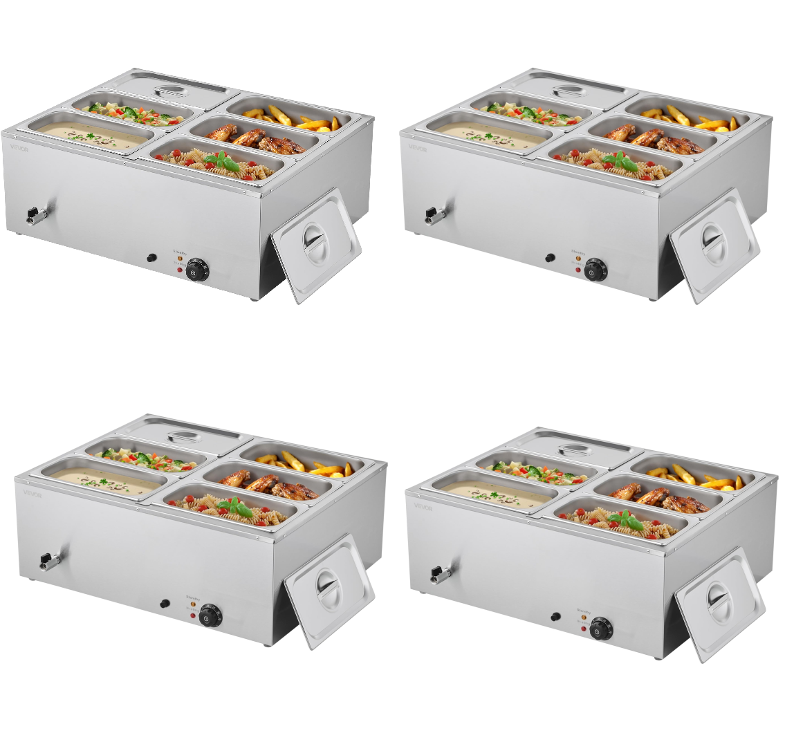 🔥Buy 1 Get 1 Free🔥 6-Pan Commercial Food Warmer