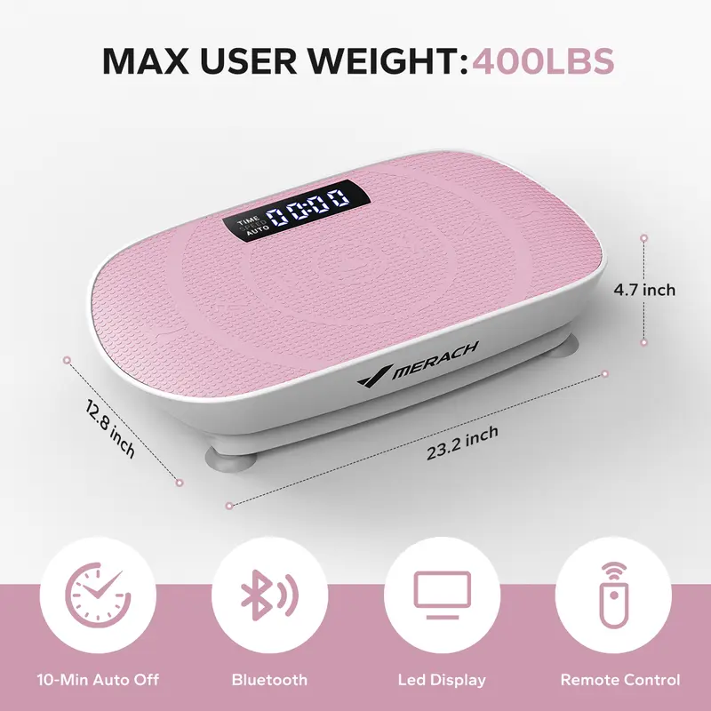 Merach Vibrating Fitness Board (with Lymphatic Drainage Function)
