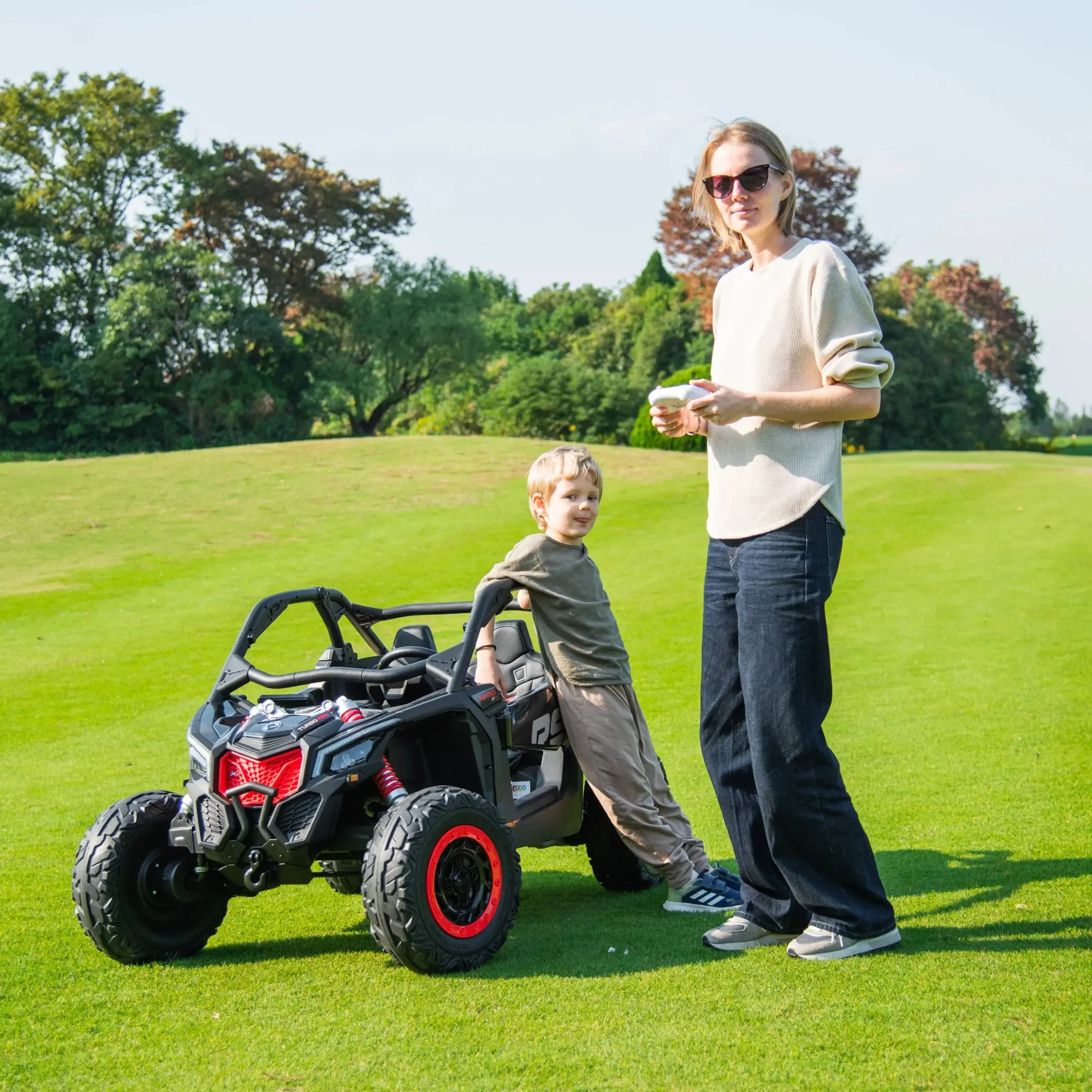 Limited-Time Promotion – Officially Licensed Can-Am Maverick 48V Two-Seater Electric UTV for Kids