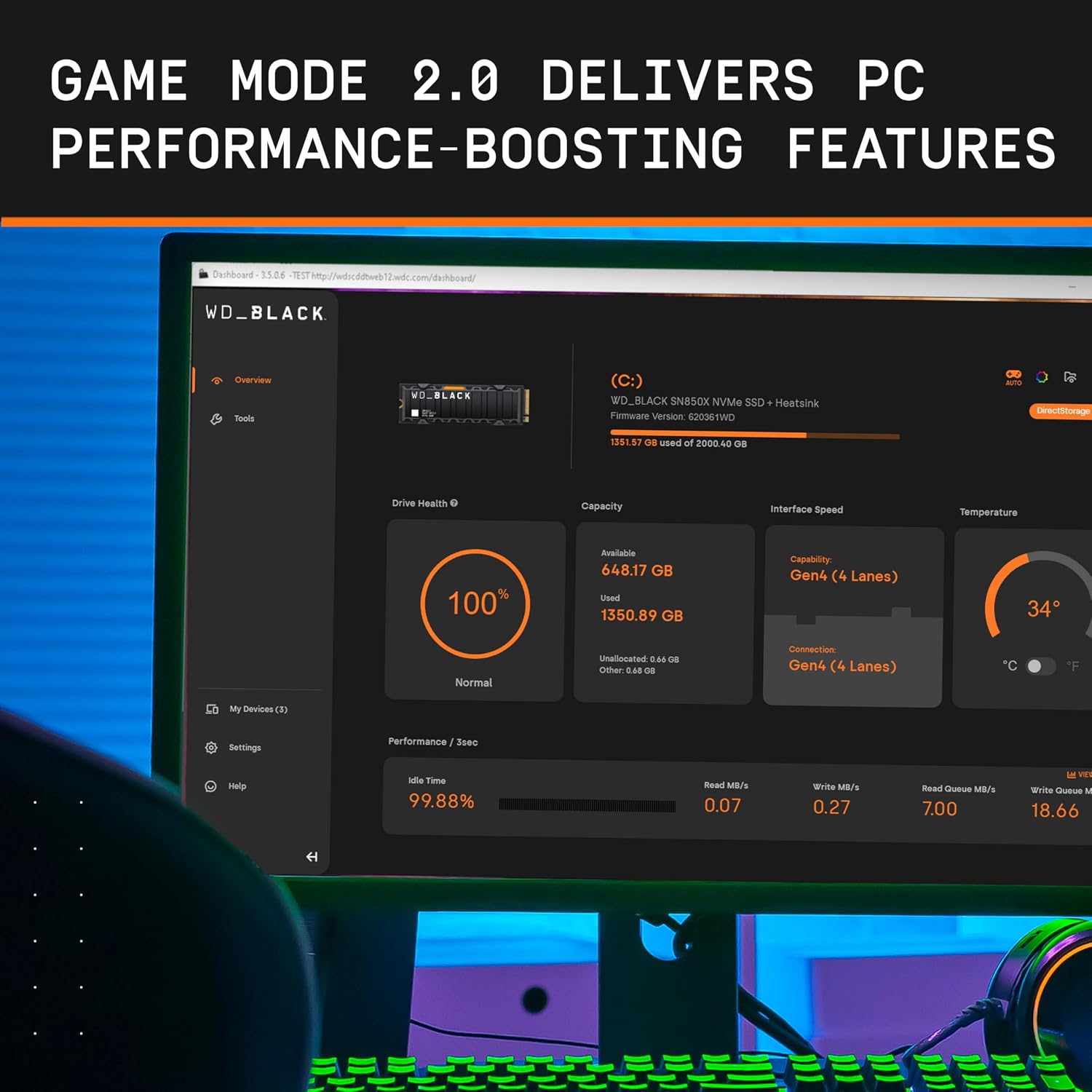 🏆Flash Sale⚡🎮2TB SN850X 2TB NVMe SSD  Officially Licensed Storage Expansion for PS5 Consoles