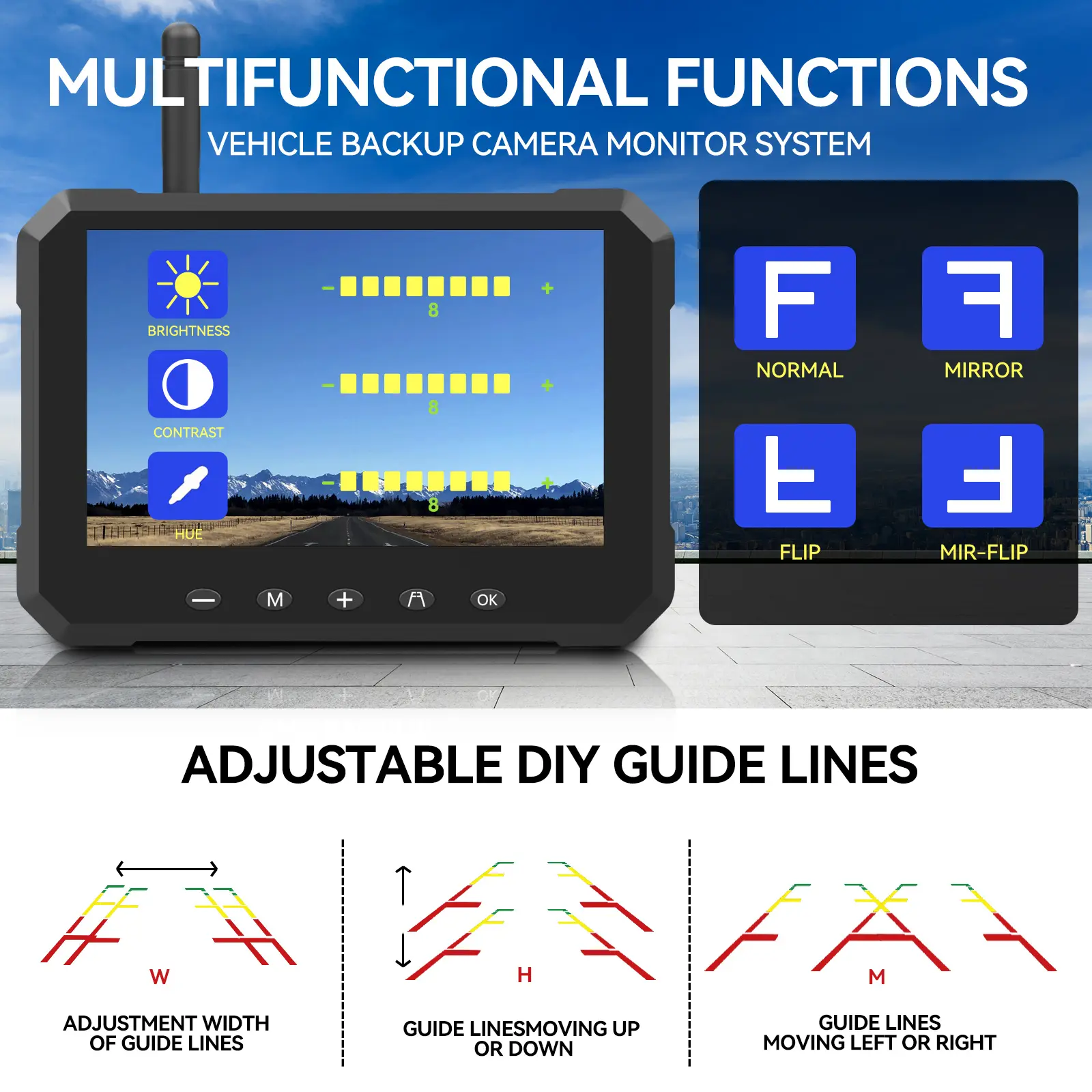 Magnetic Solar Wireless Backup Camera