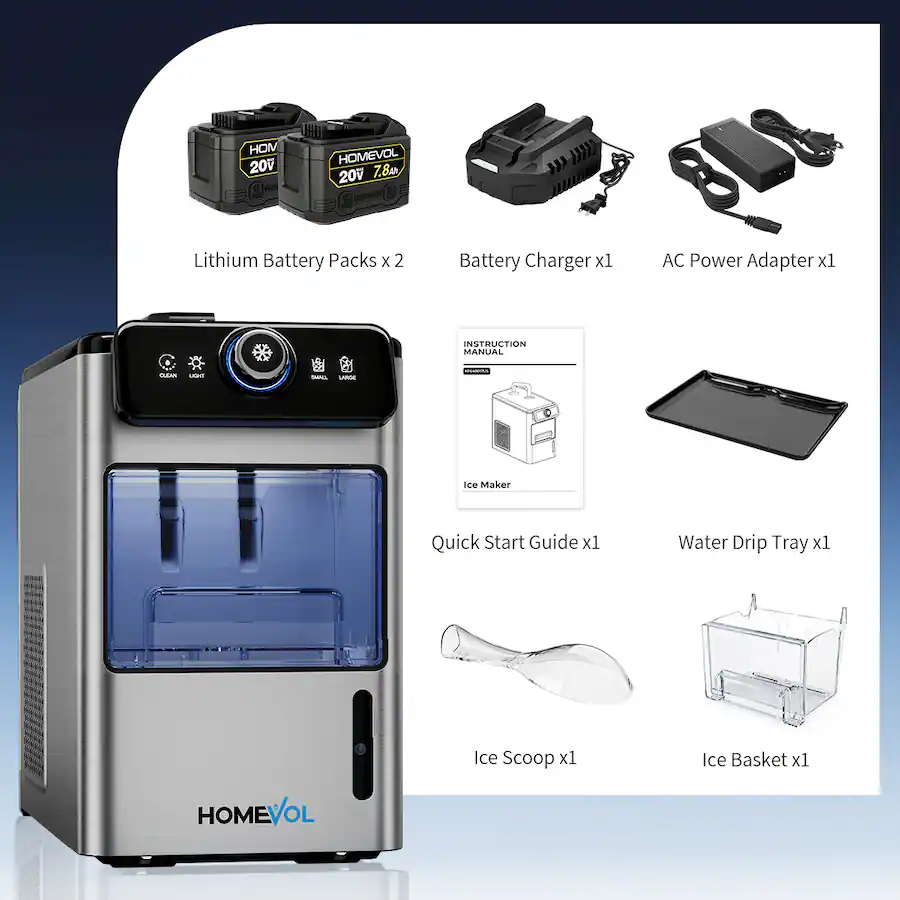 ✨Limited-time offer: Buy 1 get 1 free✨Cordless Battery Powered Portable Ice Maker 