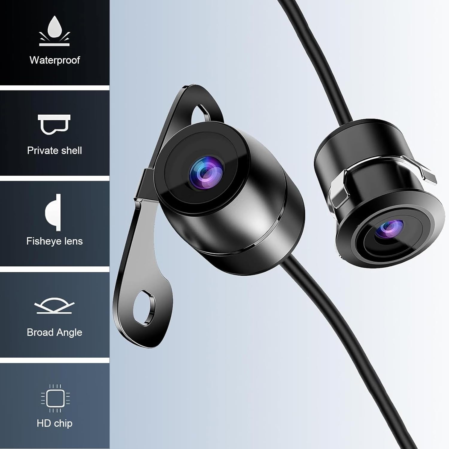 1 PC Car Reverse Backup Camera, 170 Wide Angle HD Night Vision with Bracket Wire Harness