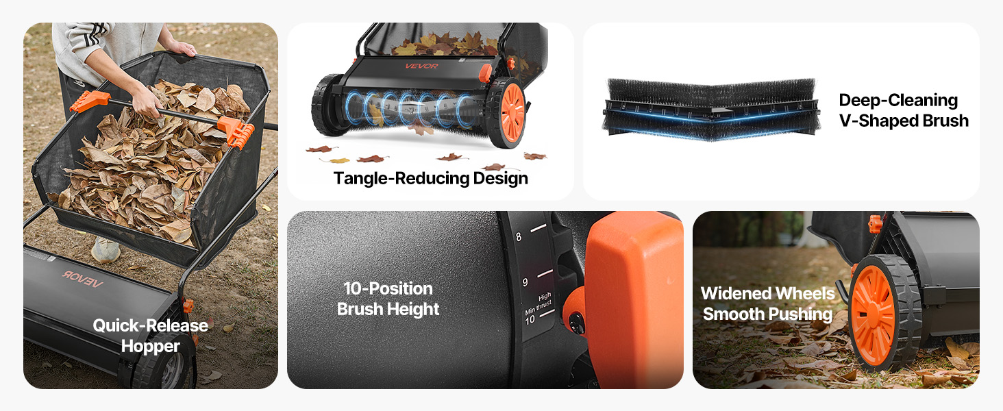 lawn sweeper tow behind