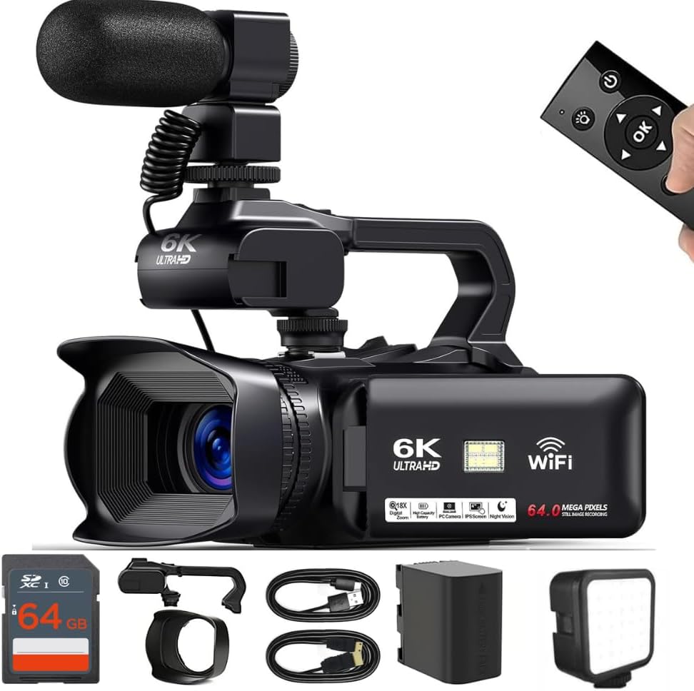 🔥Final Moments🔥Acuvar 4K/6K Video Camera Camcorder