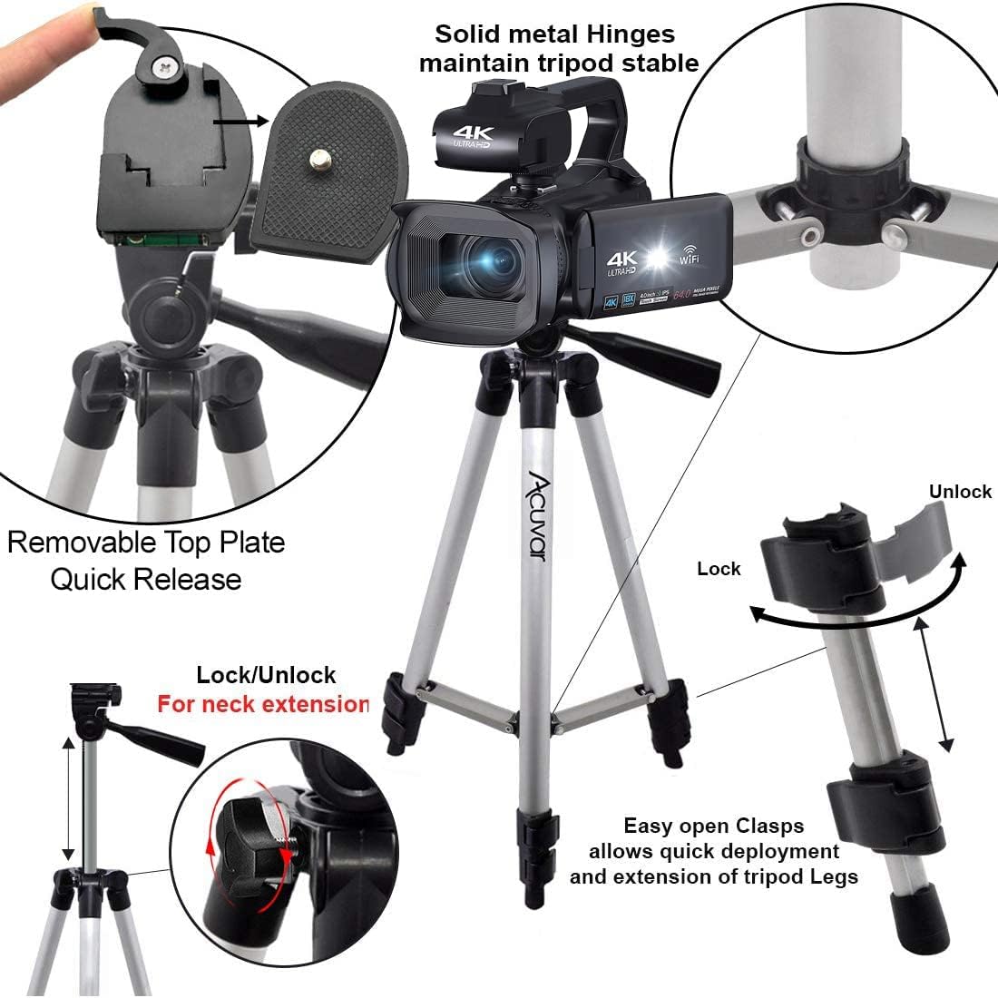 🔥Final Moments🔥Acuvar 4K/6K Video Camera Camcorder