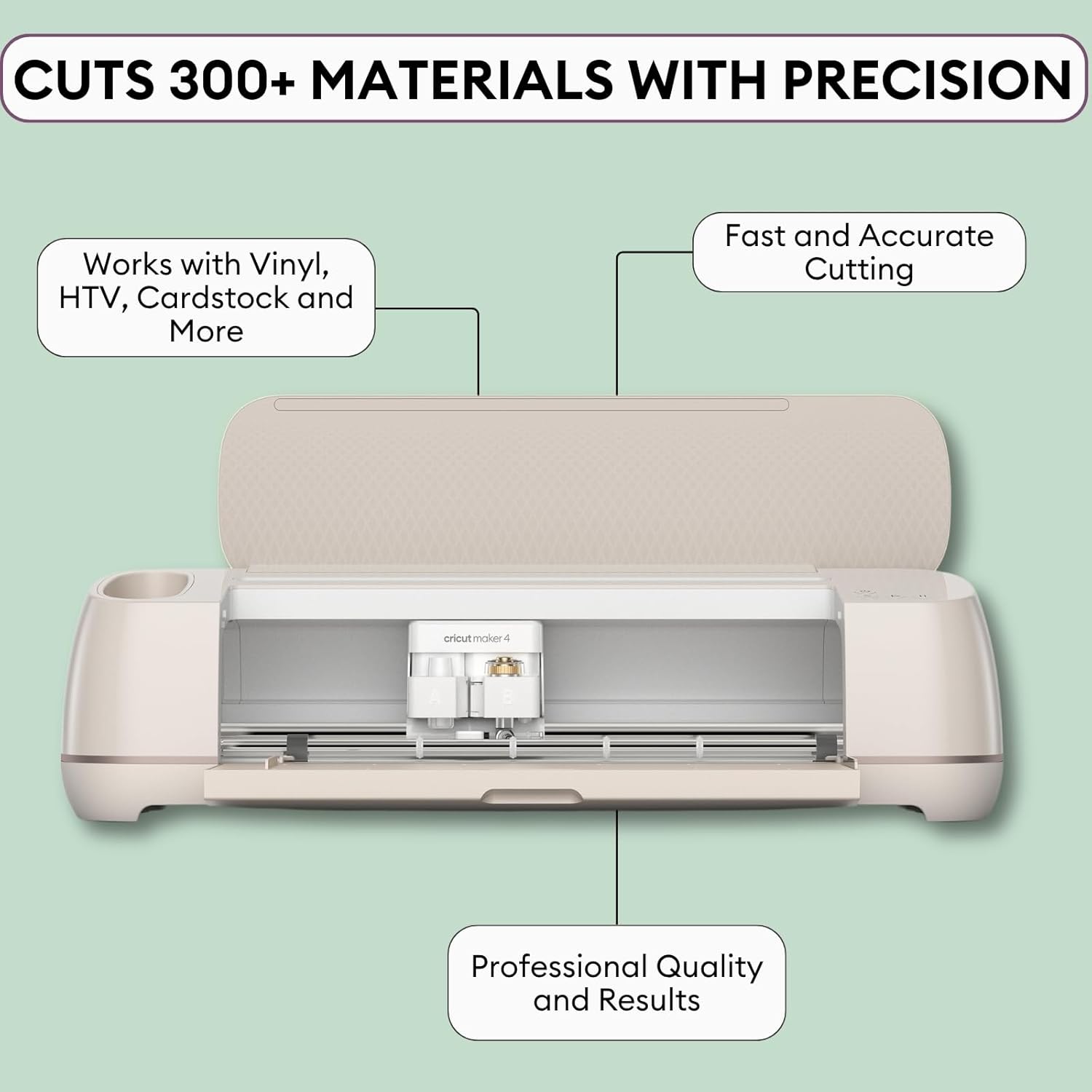 ☀️Summer Sale🔥🎨Cricut Maker 4 T-Shirt Making Bundle – Cutting Machine + EasyPress SE Heat Press, Vinyl & Iron-On Kit for DIY Apparel & Crafts