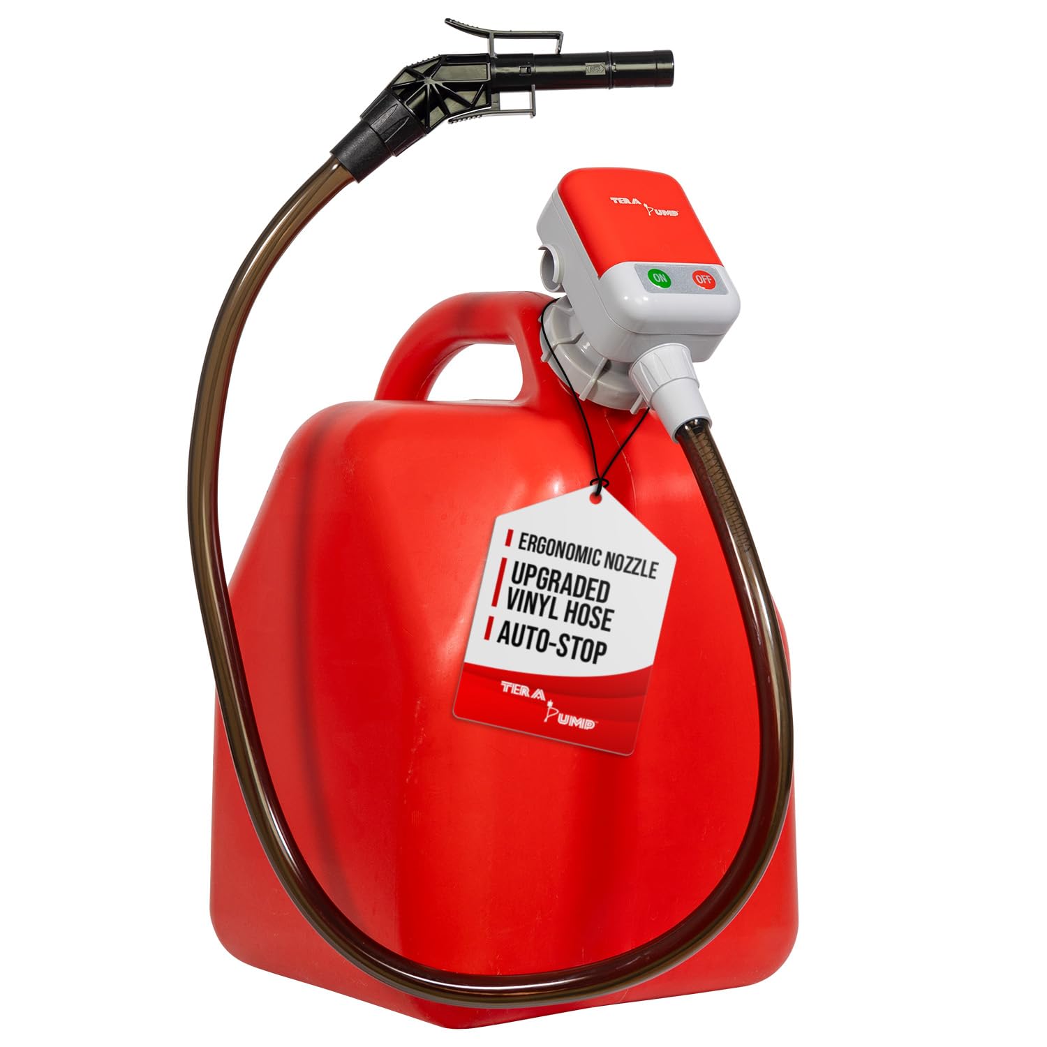 💥Today Only⚡TERA PUMP Portable Gas & Diesel Transfer Pump — 2.7 GPM Fast Flow