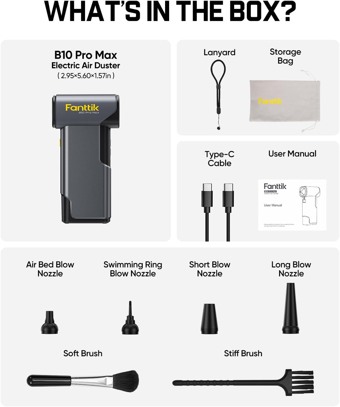 🔥Final Moments🔥Fanttik B10 Pro Max Electric Air Duster
