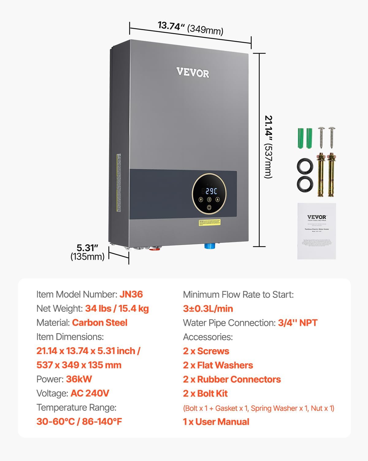 Tankless Water Heater Electric