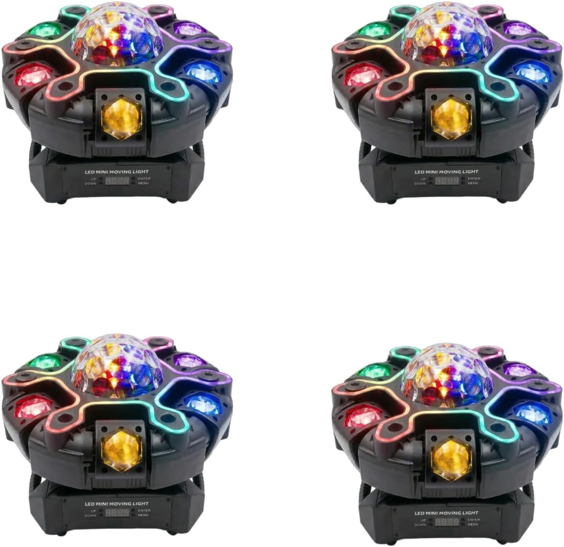 XNK Moving Head DJ Light 12-Arm RGBW Stage Light