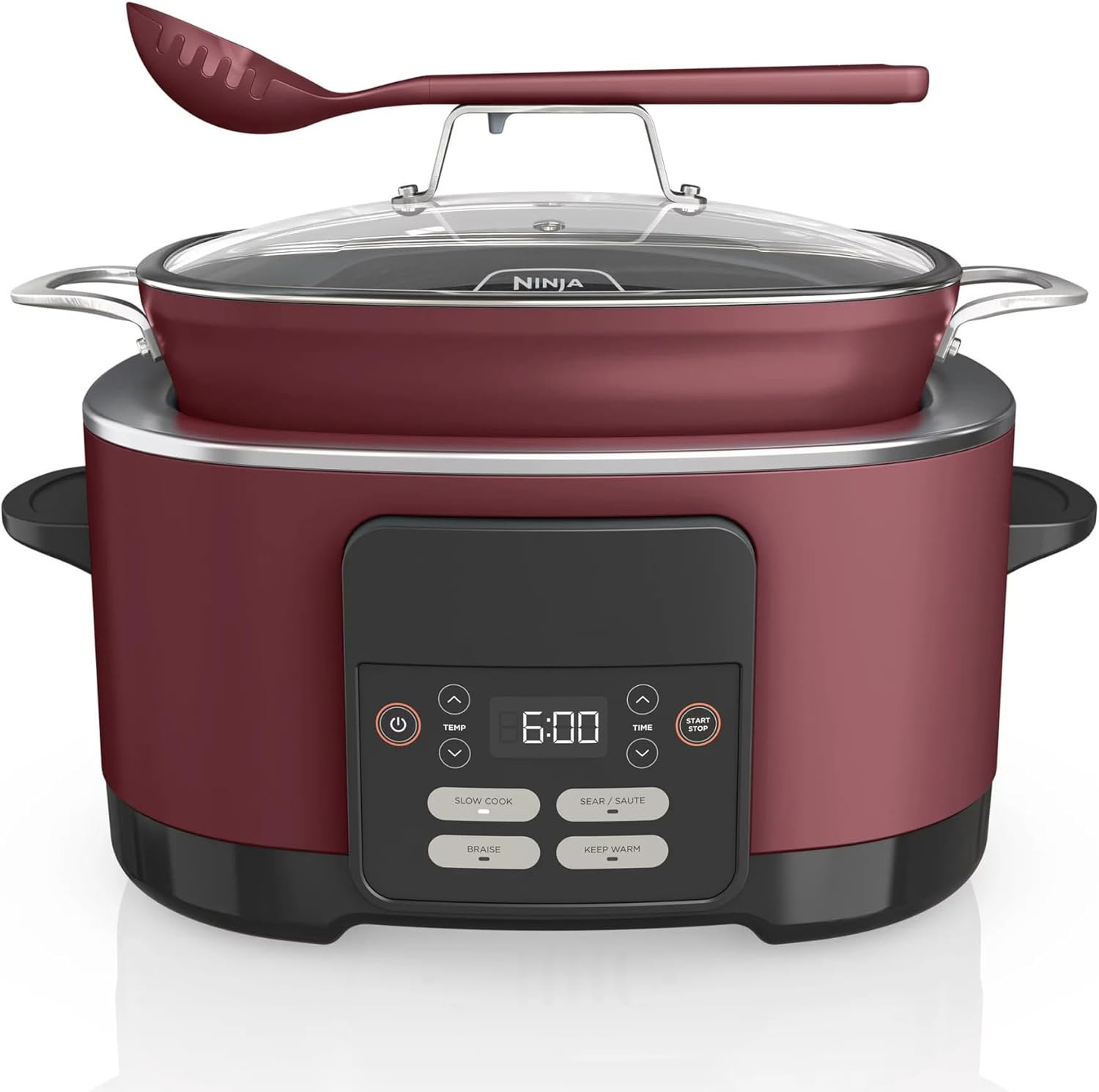 🎉🎉Limited-Time Offer🔥Ninja® 14-in-1 Multi-Function Cooker™ PRO | 8.5 quart, combining sous vide, fermentation, baking, and steaming functions | Slow cooker, Dutch oven | Glass lid and integrated spoon