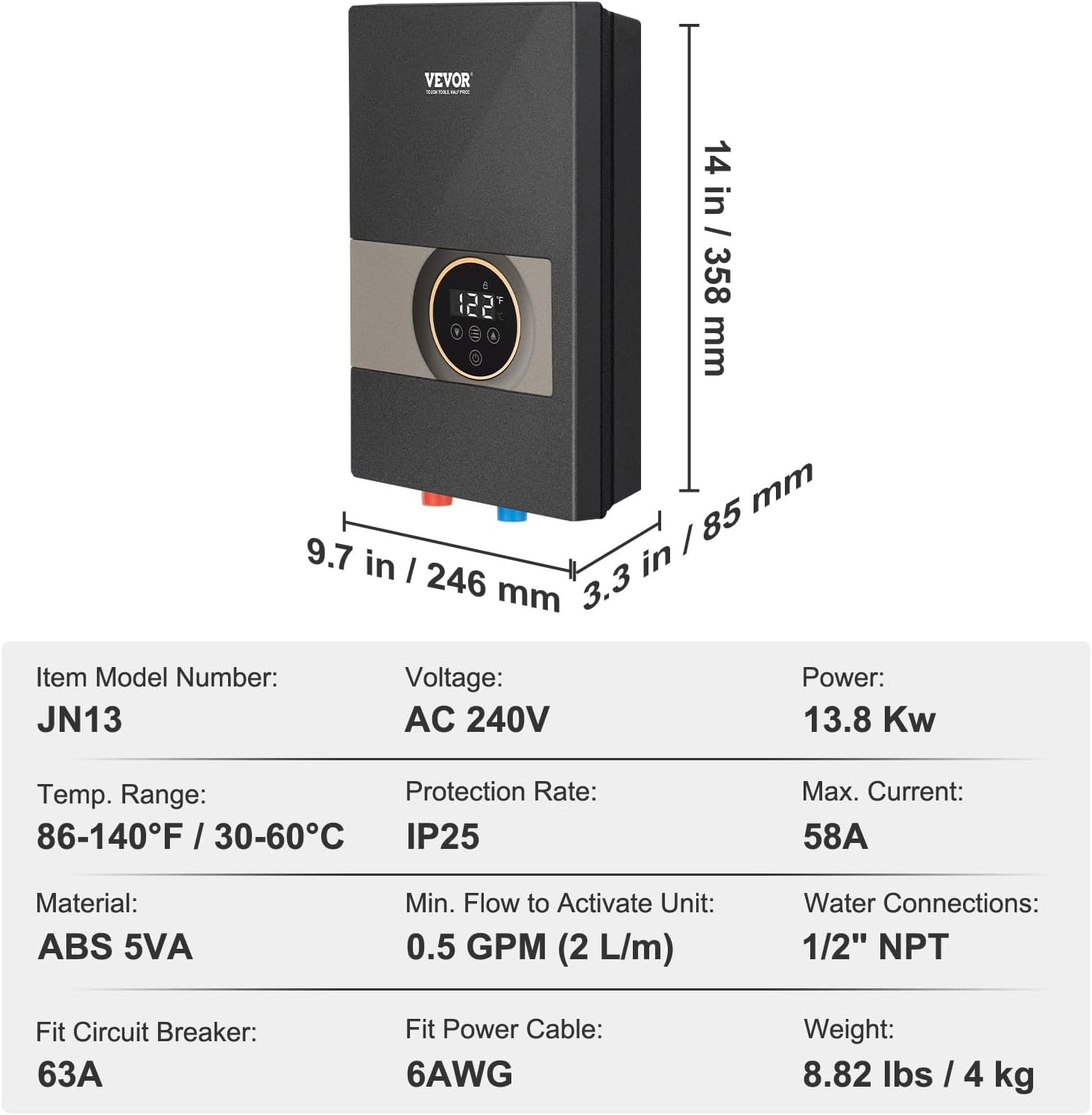Tankless Water Heater Electric