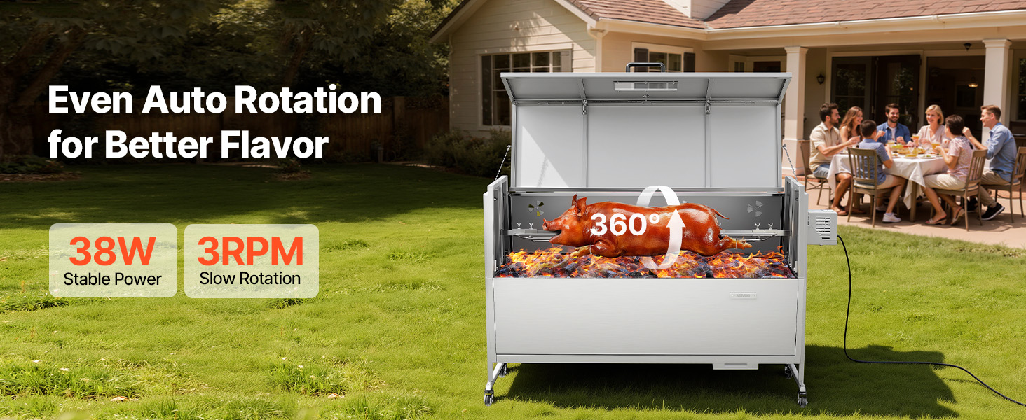 bbq outdoor pig lamb rotisserie roaster