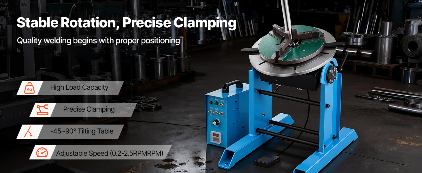 rotary welding positioner turntable table