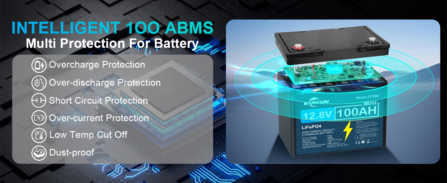 100Ah LiFePO4 Lithium Battery 