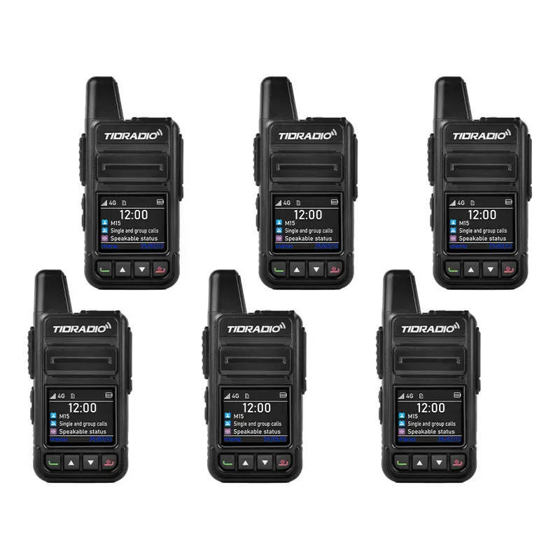 【New Release】TIDRADIO TD-M15 Global POC Radio with 1 Year SIM Card Walkie Talkie Long Range 4G Network 2 Way Radio 5000 KM for Hiking and Camping 3000mAh Battery Clear Audio 4G Signal