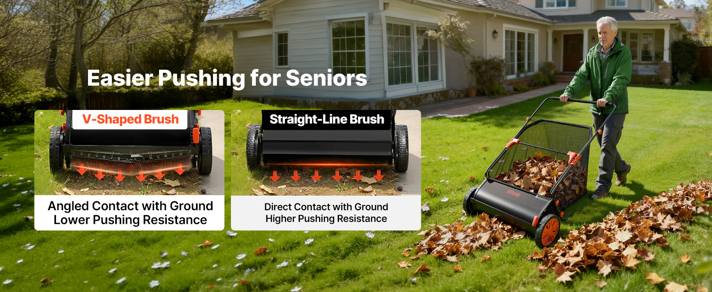 lawn sweeper push