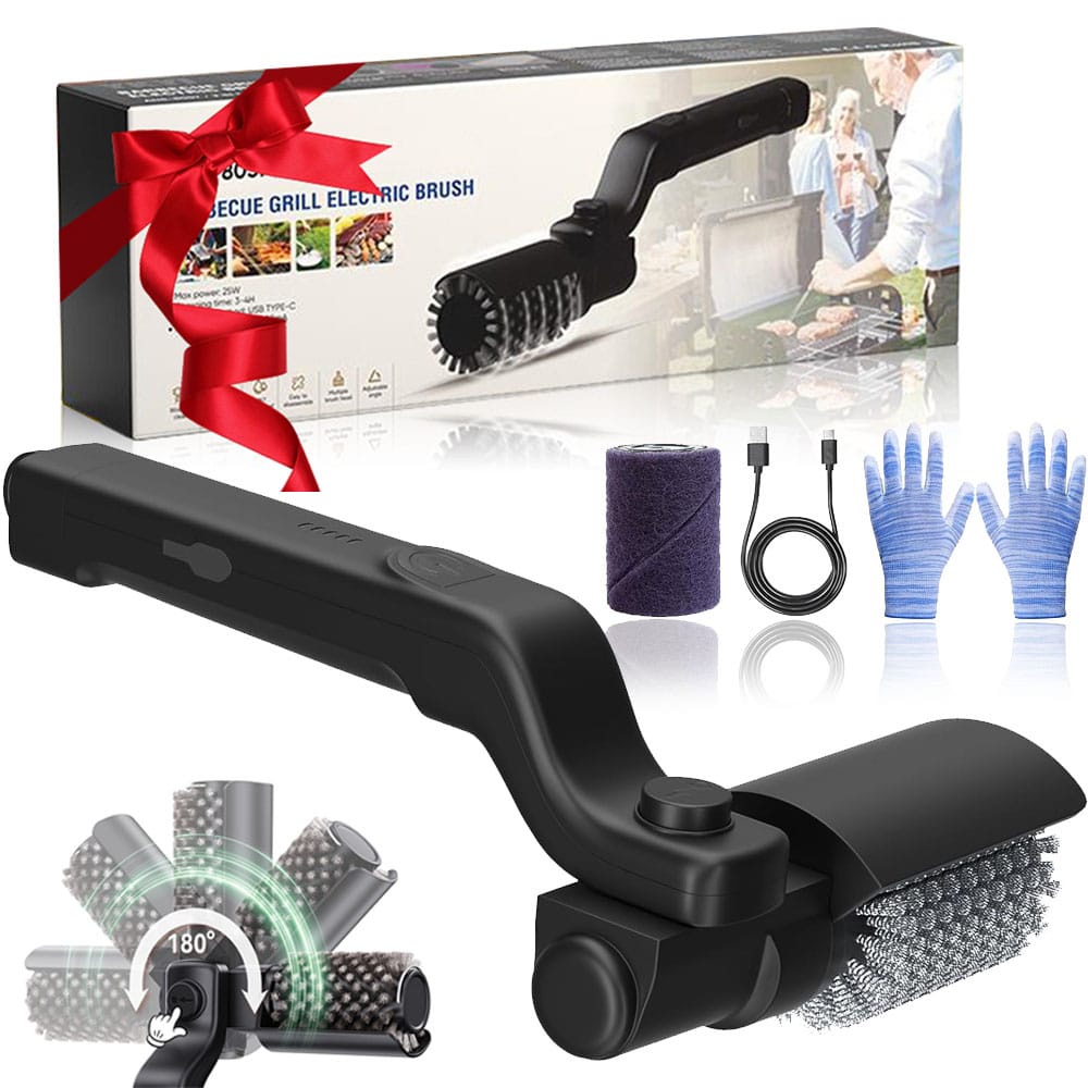 📢 Limited-Time Promotion 🔥Electric BBQ grill cleaning brush, adjustable angle