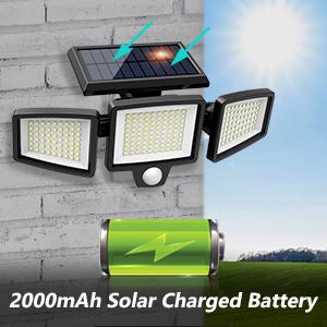 Tuffenough Solar Outdoor Lights 2500LM 210LED Security Lights,3 Heads Dimmable SpotLights with 3 Modes,IP65 Waterproof,Suitable for Yard, Garage, Porch, Pool,Garden,Barn,Patio,#Summervibes Tuffenough Solar Outdoor Lights 2500LM 210LED Security Lights,3 Heads Dimmable SpotLights with 3 Modes,IP65 Waterproof,Suitable for Yard, Garage, Porch, Pool,Garden,Barn,Patio,#Summervibes