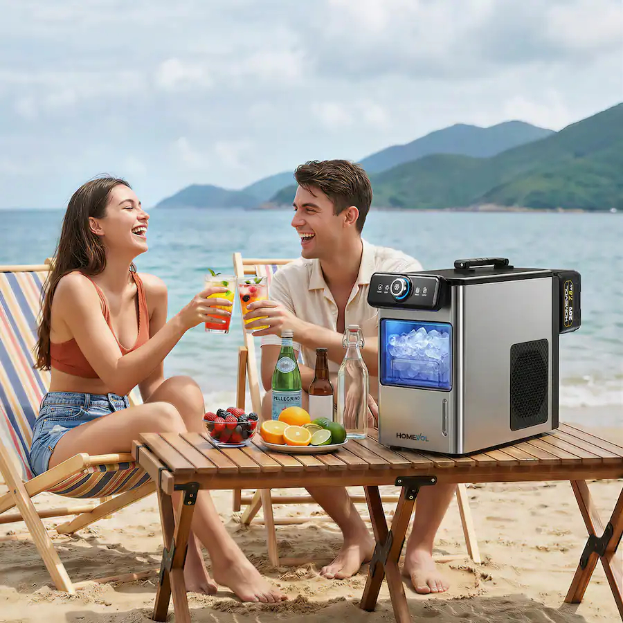 ✨Limited-time offer: Buy 1 get 1 free✨Cordless Battery Powered Portable Ice Maker 