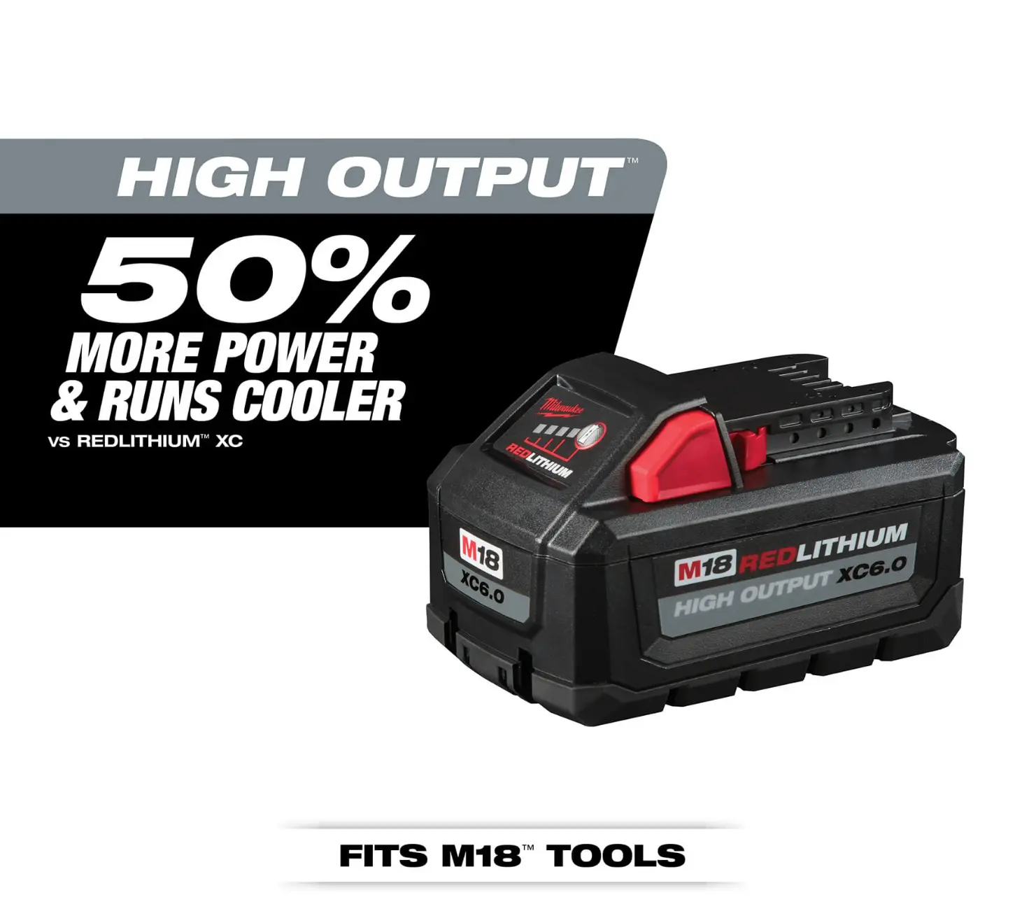 Milwaukee M18 REDLITHIUM HIGH Output Battery Pack (2pk)