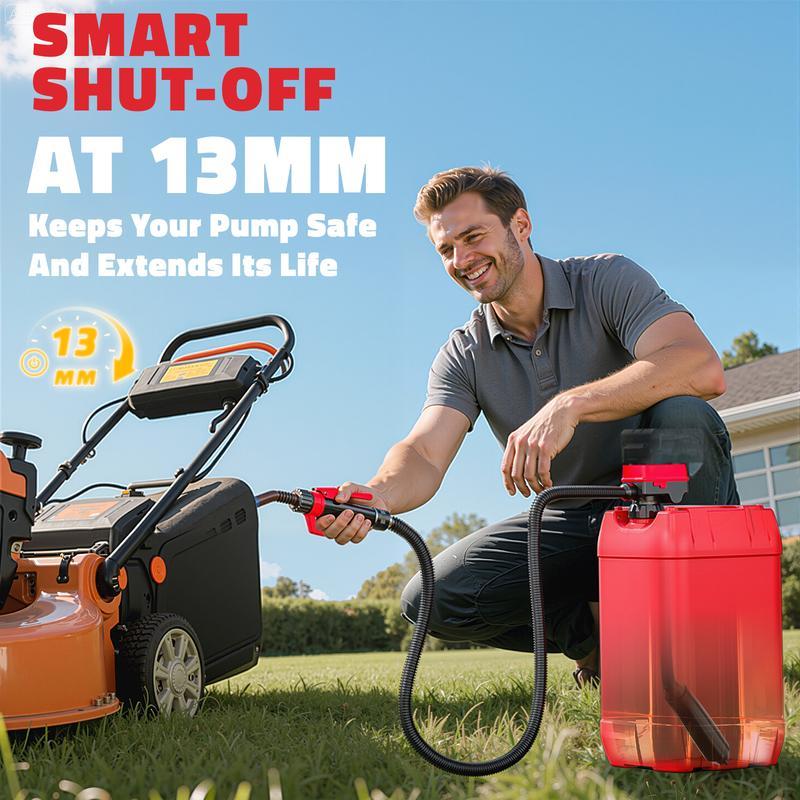 Complete Cordless Fuel Pump Kit with 4.0Ah Battery – Compatible with DeWalt 20V & Milwaukee 18V
