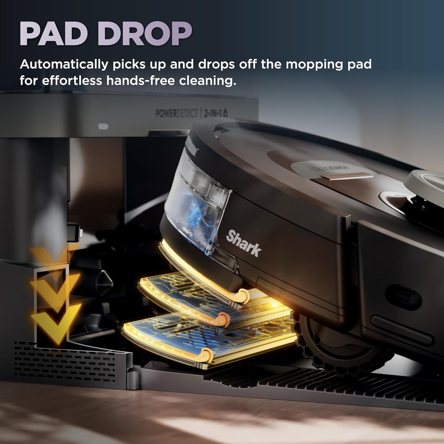 Shark Automatic Robotic Vacuum Cleaner (includes floor cleaning solution and filter base)