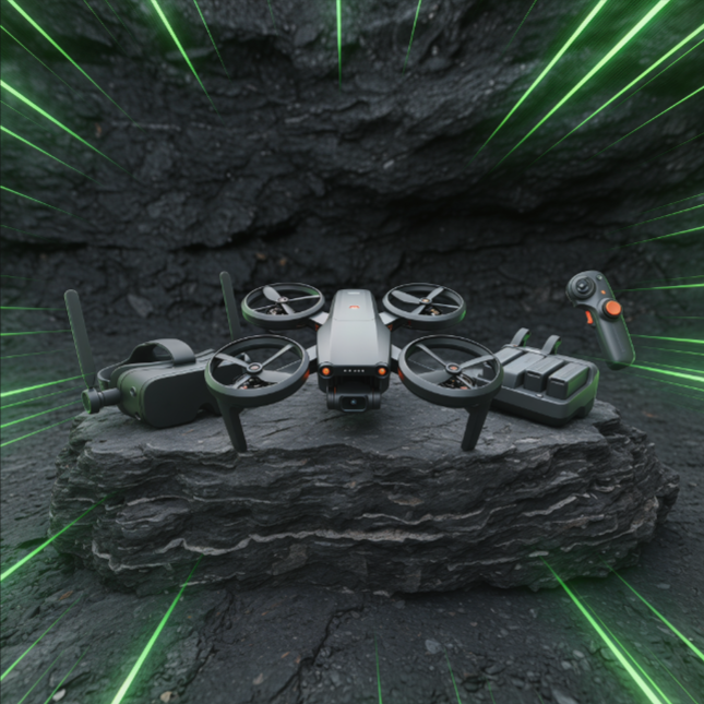 Avata 2 Fly More Combo (3 Batteries), FPV Drone with Camera 4K, Immersive Experience, One-Push Acrobatics, Built-in Propeller Guard, 155° FOV, Camera Drone Compliant with FAA Remote ID With 128gb Micro SD, Backpack, Landing Pad and More Bundl