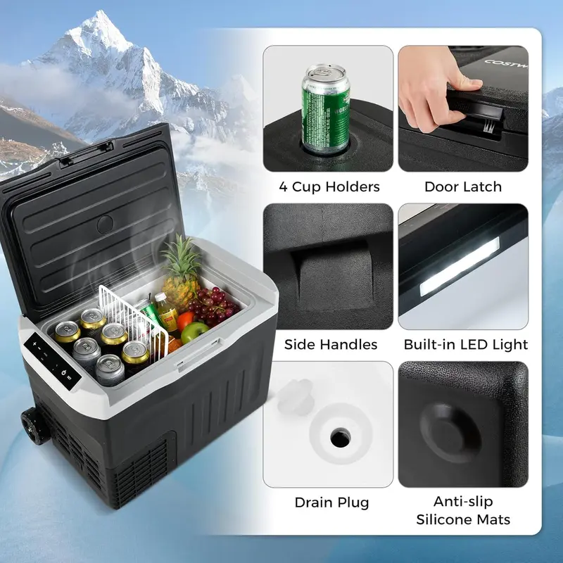 COSTWAY Portable Car Refrigerator