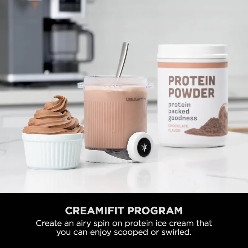 【Double Discount】Ninja CREAMi Scoop & Swirl 13-in-1 Ice Cream Maker, Gelato, Sorbet & Frozen Yogurt Machine, Includes Two 16 oz 2-in-1 Pints