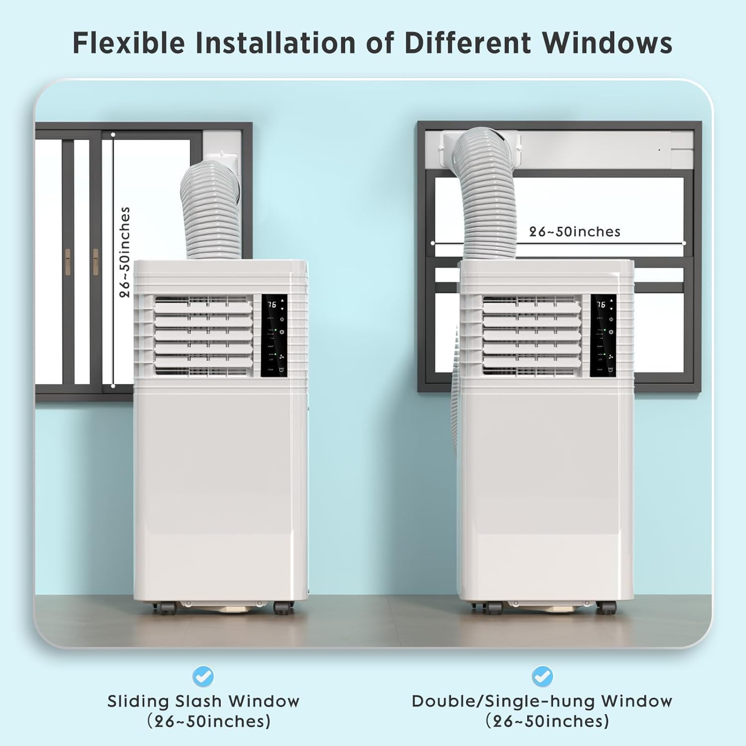 Father's Day Sale – COWSAR 10,000 BTU Portable Air Conditioner | Covers up to 450 sq. ft., 4-in-1 Multifunctional Design