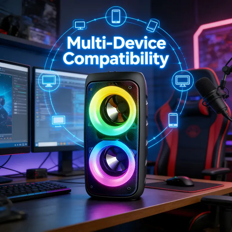 #✨ Huge Discount/Portable Outdoor Speaker with Powerful Sound & Party Mode