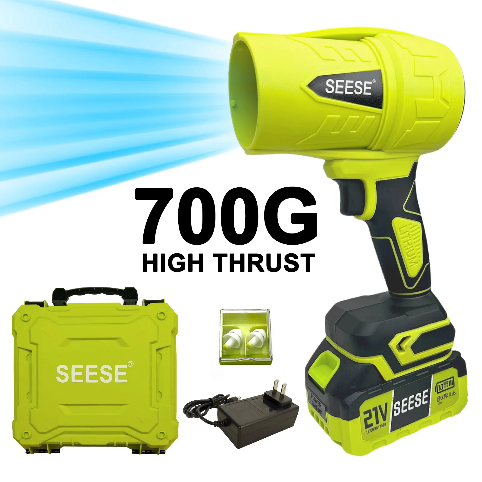 Buy one get one free-SEESE Cordless Leaf Blower Violent TurboFan 