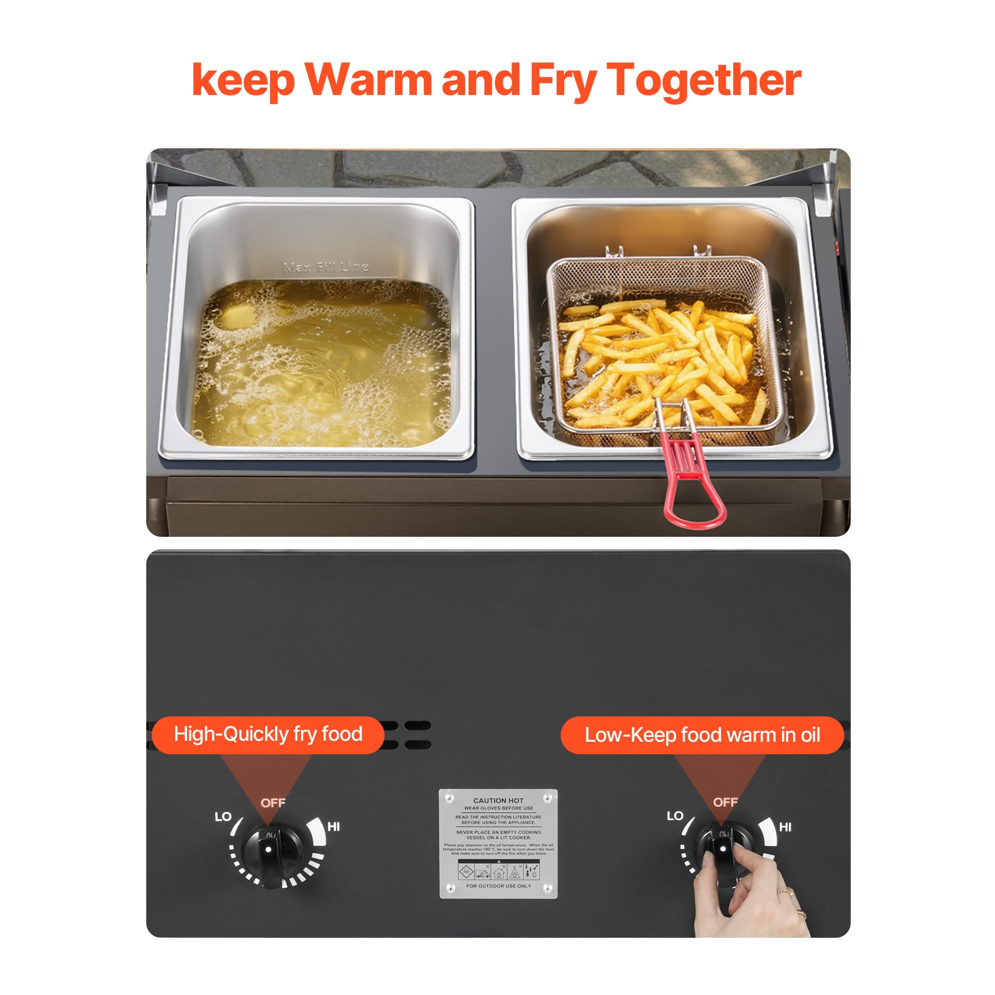 🔥Hot Sale🔥VEVOR Outdoor Propane Deep Fryer