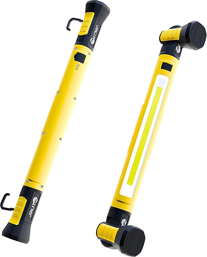 🔥FINAL HOURS🔥Magnetic Work Light - 3000LM Rechargeable LED Work Light Bar, 5200mAh Under Hood Mechanic Light for Garage, Workshop, Vehicle Inspection