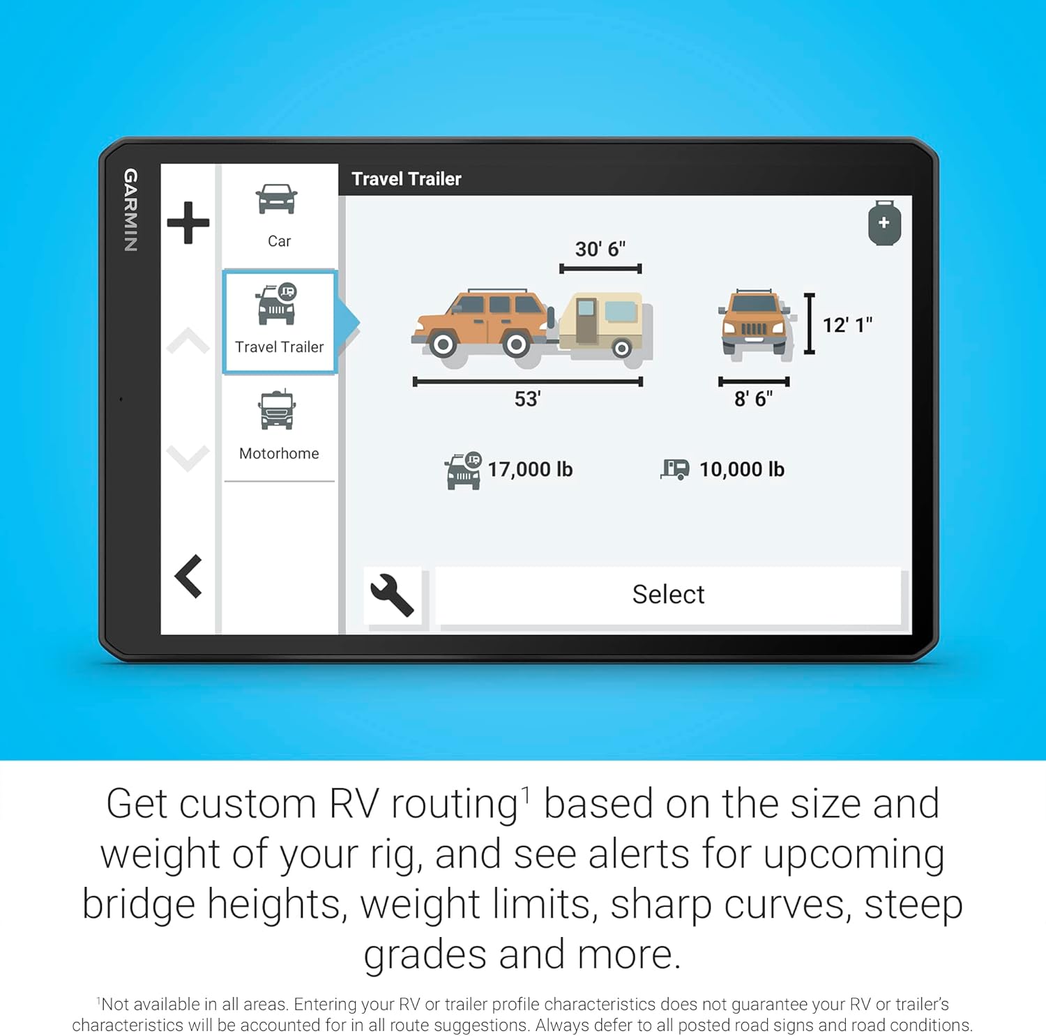 🔥Hot Sale🔥Easy-to-Read 10” GPS Navigator with Dash Cam for RV