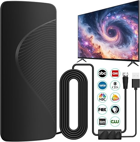 #🔥Hot Sale🔥📺 TV Antenna - Digital HD Antenna - Indoor HDTV 1080P 4K (Long Range) 🎁