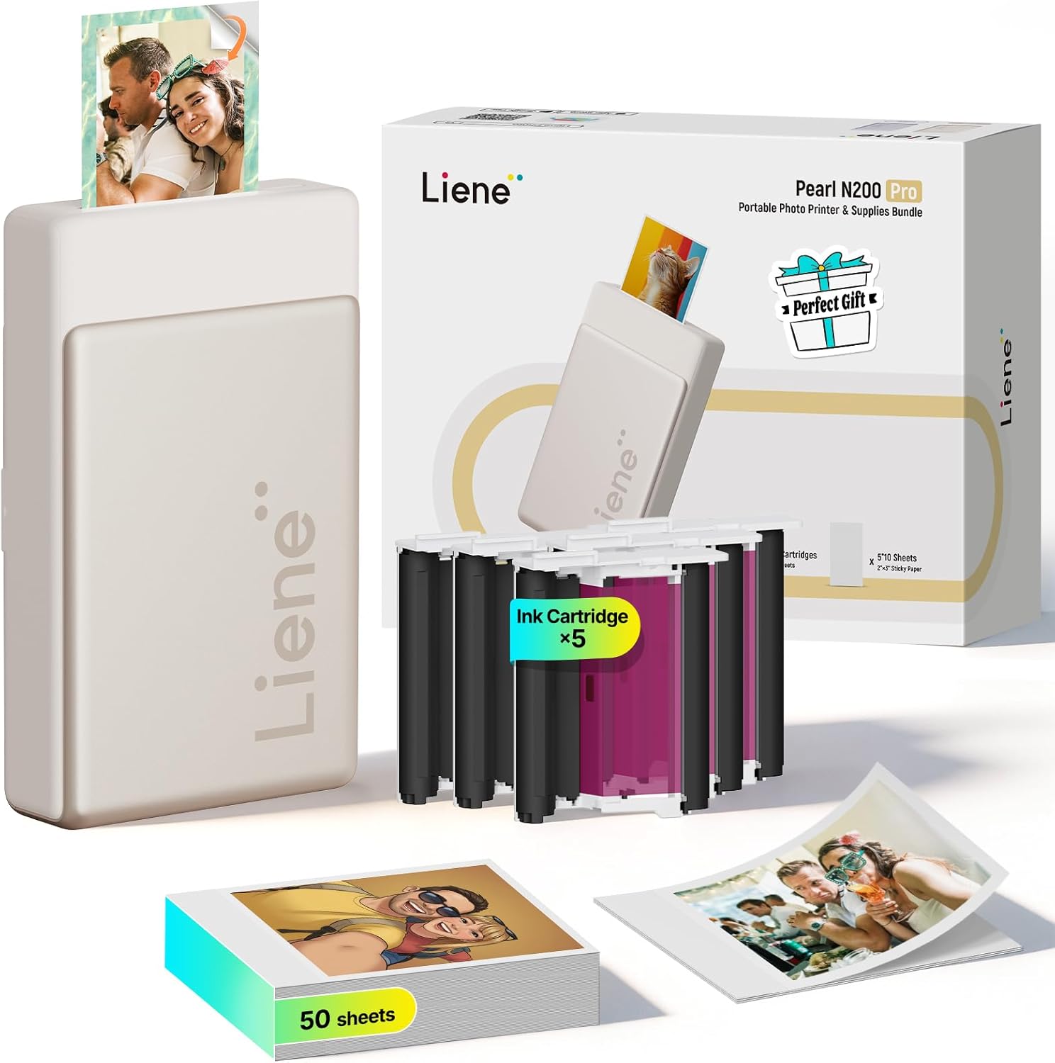 📸✨ Liene Pearl N200 Pro Portable AI Photo Printer – Smart, Instant, Creative, Pocket-Sized Fun ✨📱