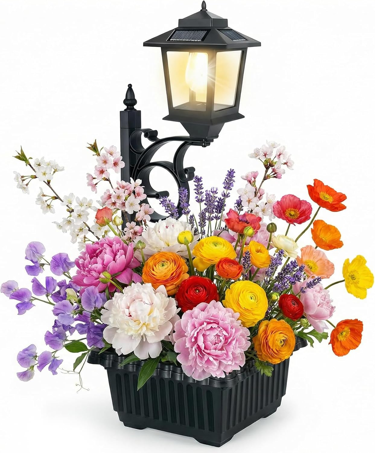 🌷 Spring Sale 🌼 Solar Post Light With Planter 🪴