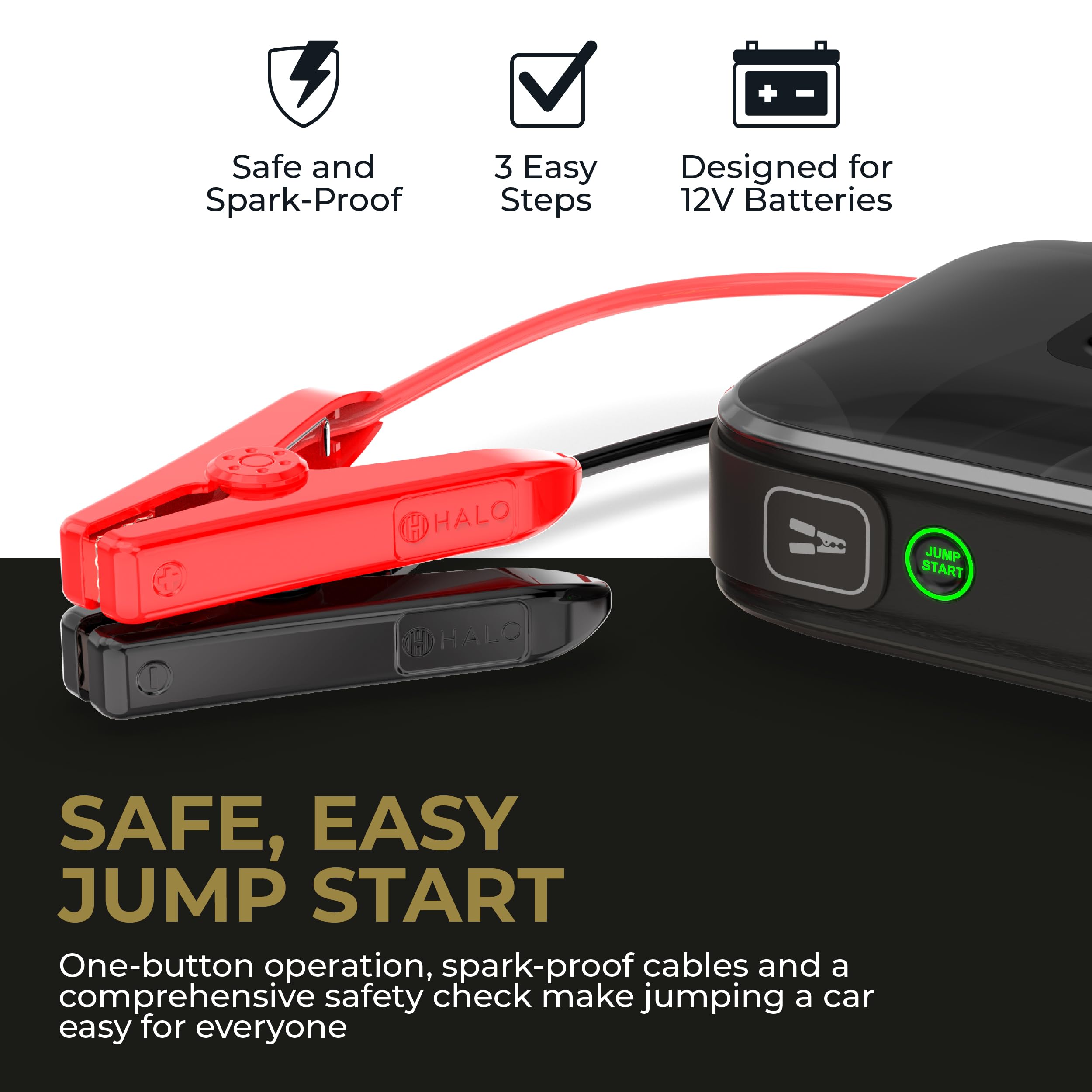 ✨ Limited-time offer: Buy 1 get 1 free✨  Halo Bolt Ultimate 3 Portable Car Battery Jump Starter
